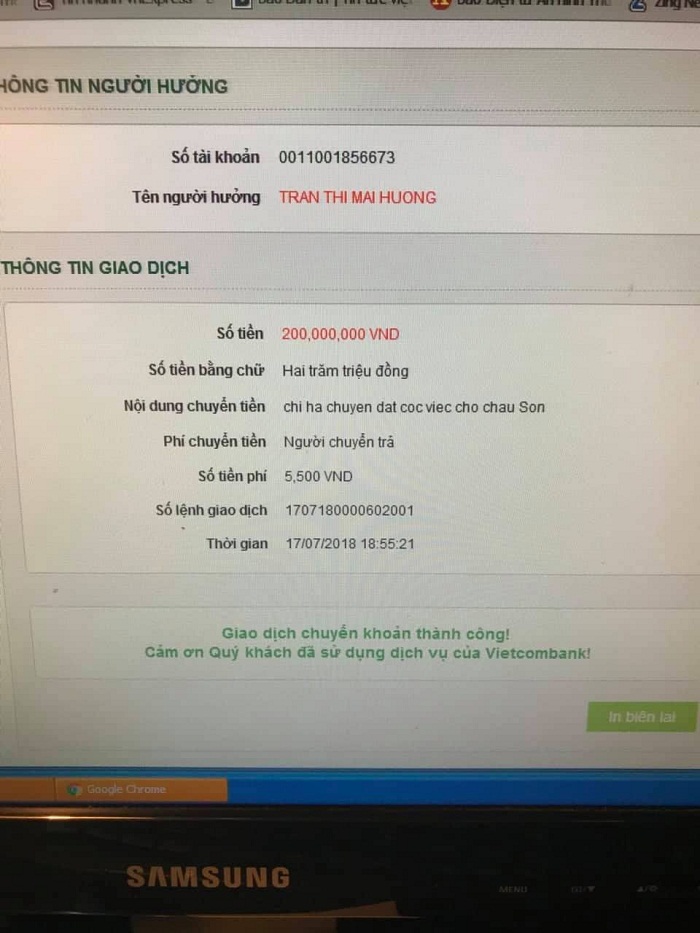 Có dấu hiệu lừa đảo, chiếm đoạt tài sản trong một vụ “chạy” xin việc